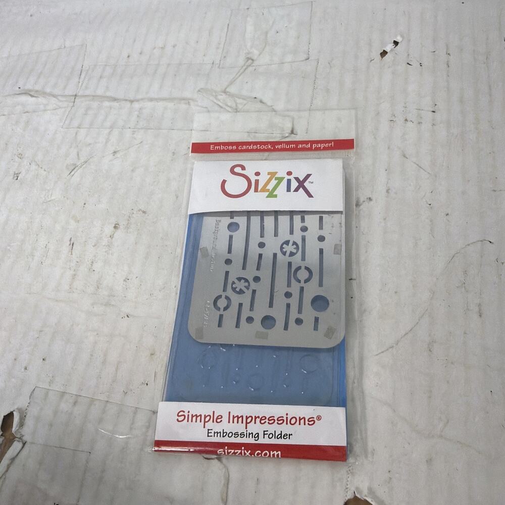 Sizzix Background Texture 654788 Embossing Folder Brand New & Sealed
